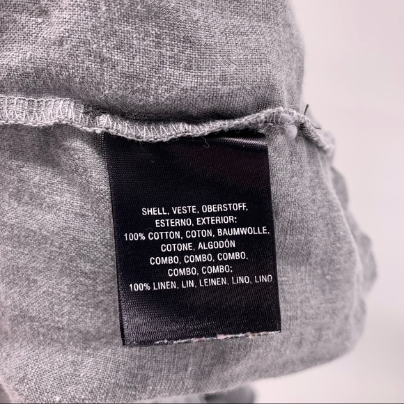 Anthro Postage Stamp Gray 3/4 Sleeve Peplum Top - Picture 8 of 9